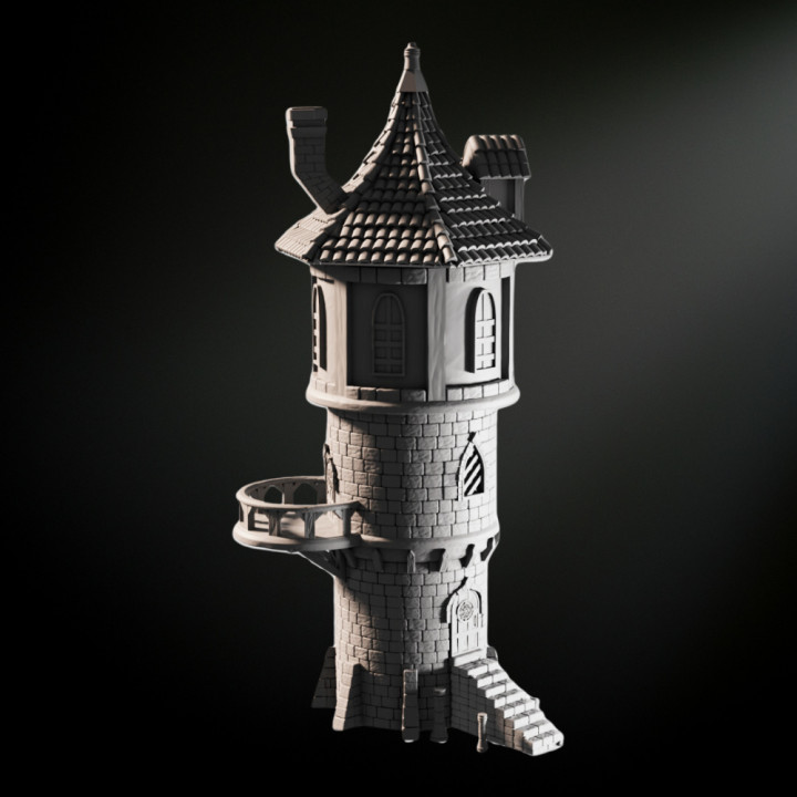 Medieval Fantasy Wizard Tower image