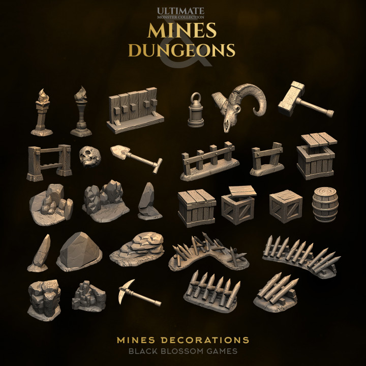 Mines Decorations & Terrain :: Black Blossom Games image