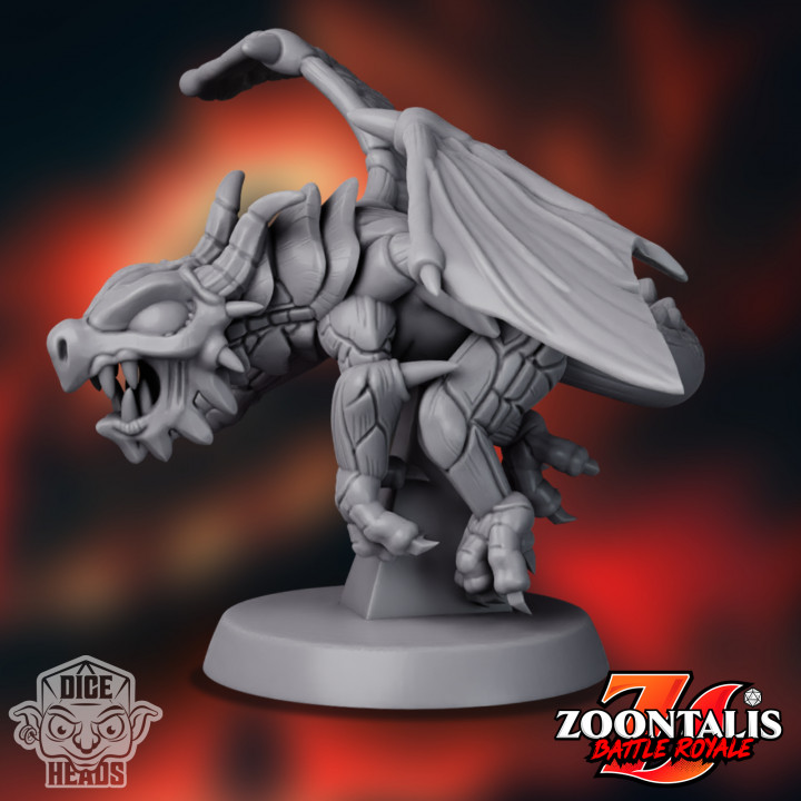 Red Dragon (pre-supported Included) 50mm Base