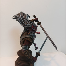 Picture of print of Samurai Tengu Bust (Pre-supported)
