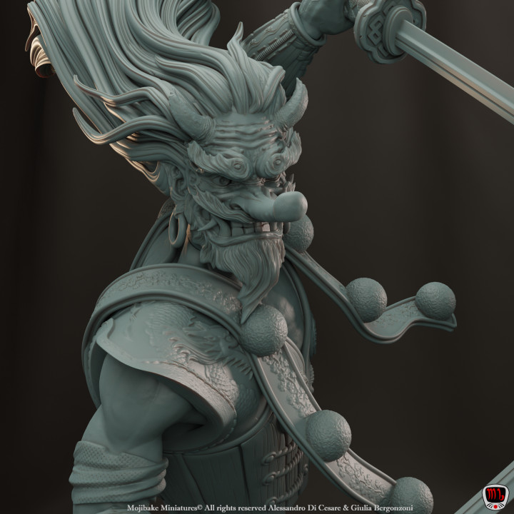 Samurai Tengu Bust (Pre-supported) image