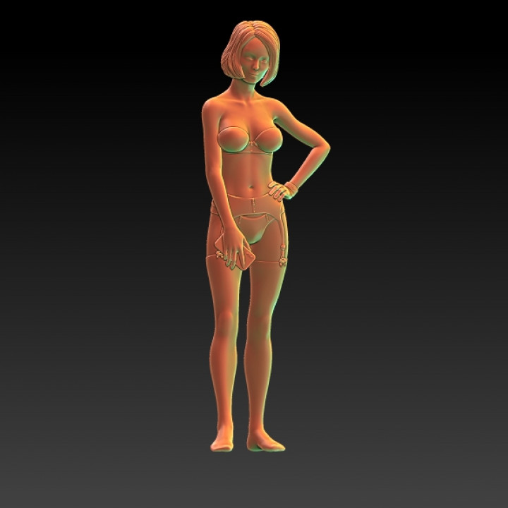 Girls in lingerie - Selfie -EROTIC MINIATURE 75 MM SCALE