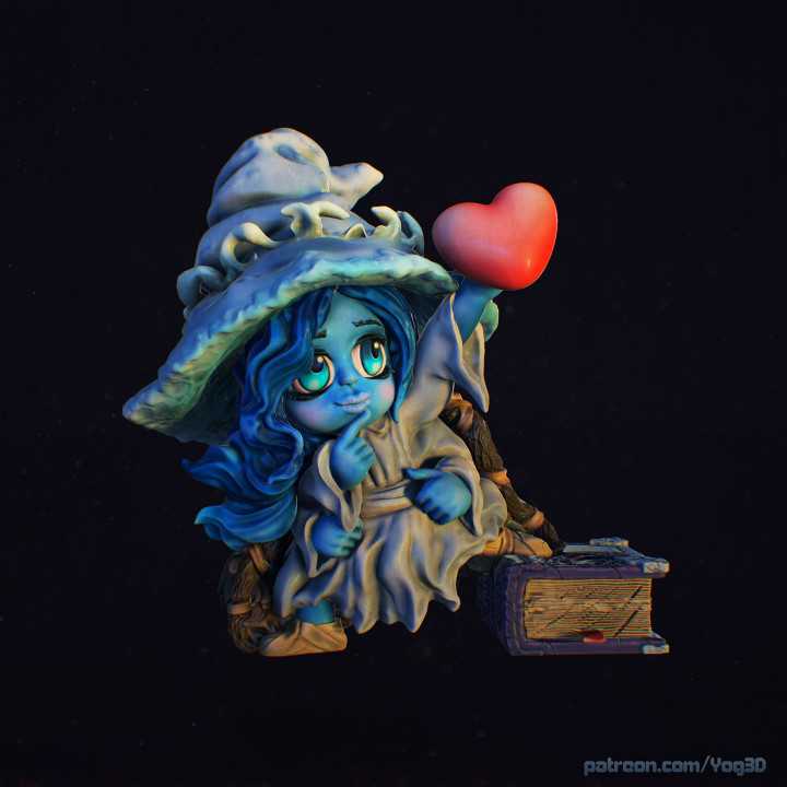 Ranni the Witch with heart, chibi version image