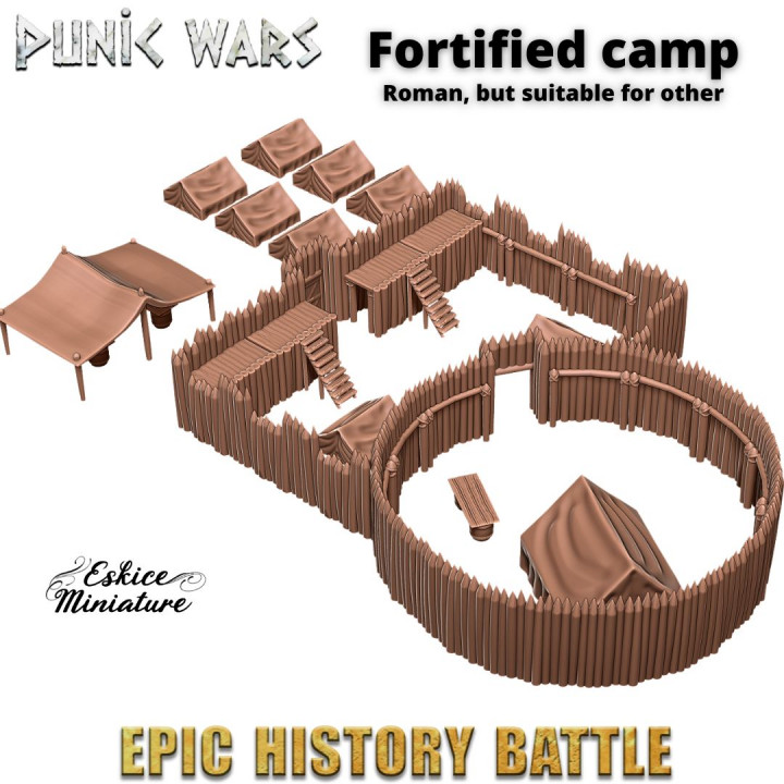 Fortified camp - 15mm for Epic History Battle
