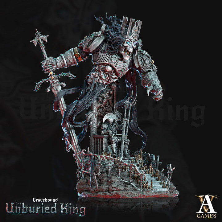 3D Printable Gravebound - The Unburied King - Bundle by