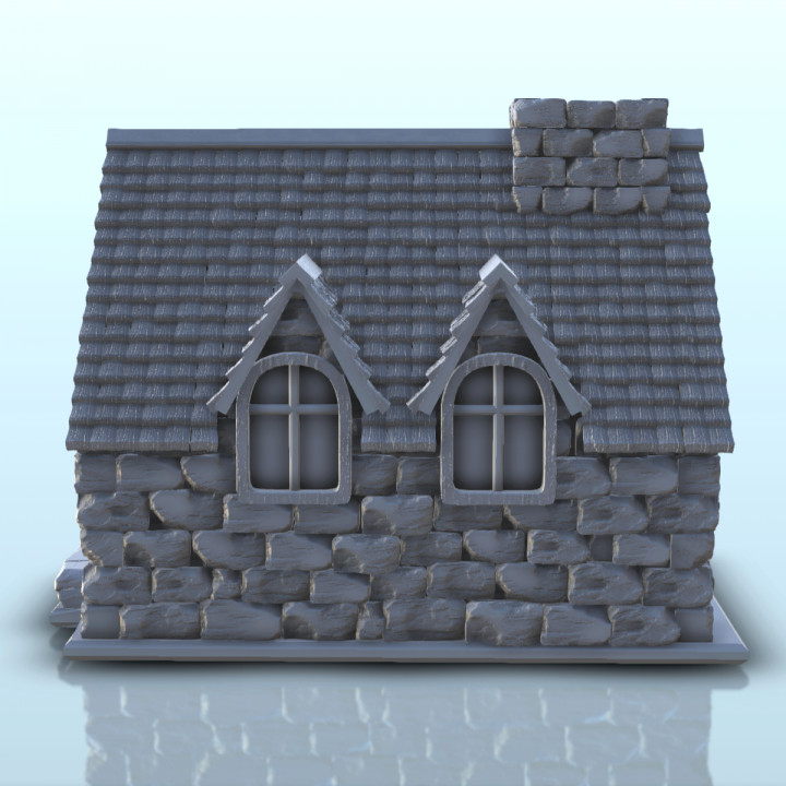 3D Printable Medieval house with large chimney (9) - Medieval Gothic ...