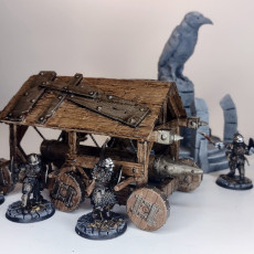 Picture of print of Six-wheel siege ram (1) - Medieval Gothic Feudal Old Archaic Saga 28mm 15mm
