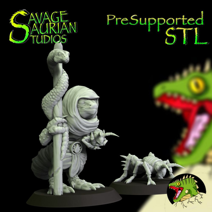 Savage Saurian Cricket Keeper image