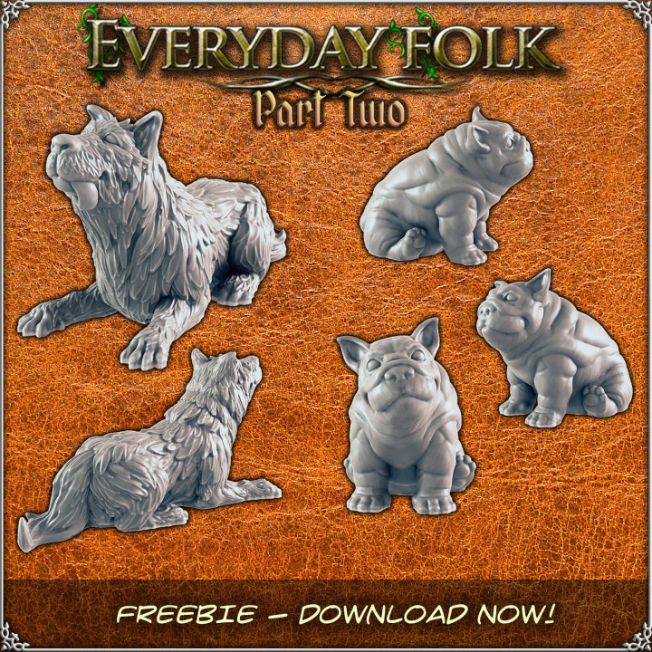 Everyday Folk Part 2 from EC3D - FREEBIES image