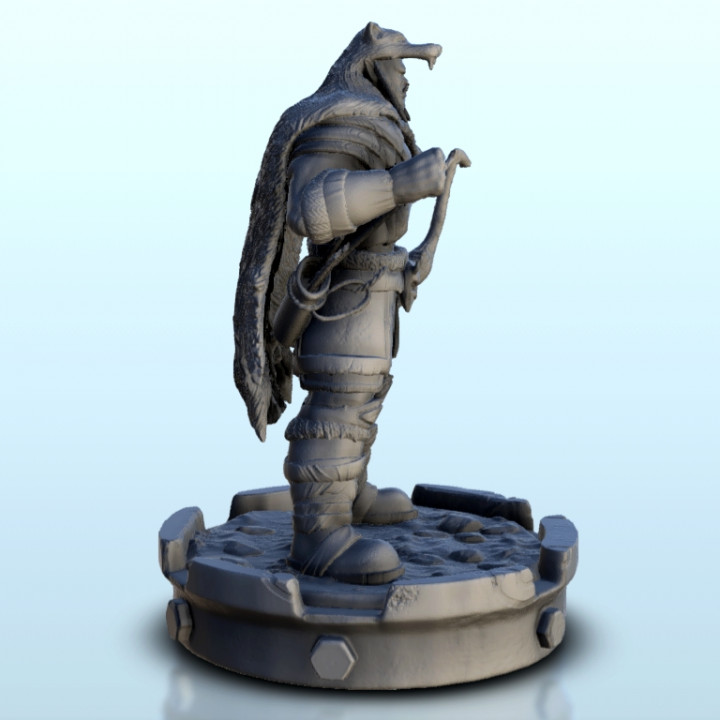 3D Printable Orc hero with beast skin and bow 2 - Ork Green Horde ...