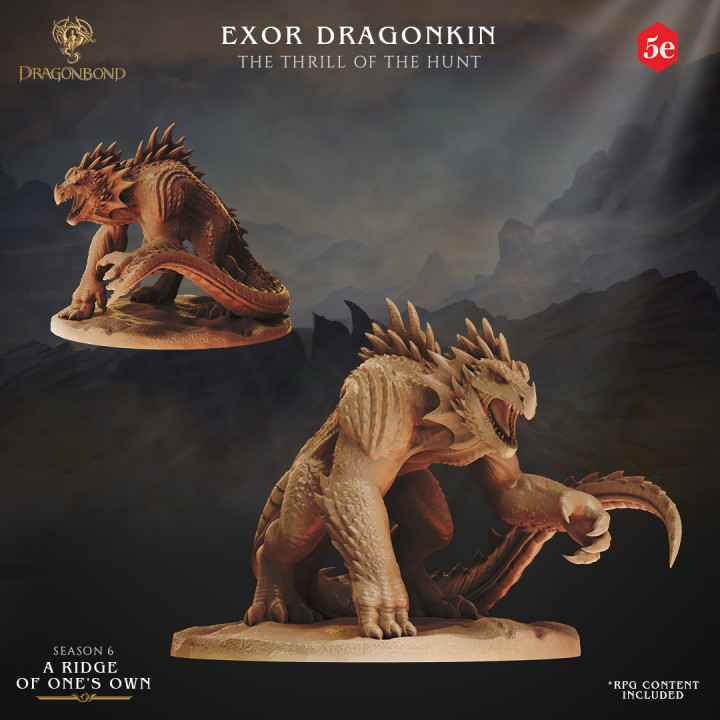 Dragonbond Tribes Exor Dragonkin 3 poses