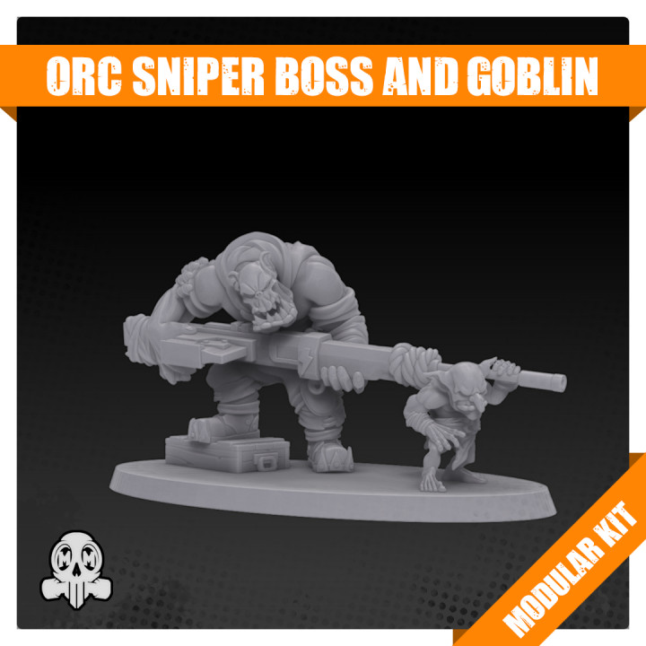 Orc Sniper Boss and Goblin Sidekick Kit image