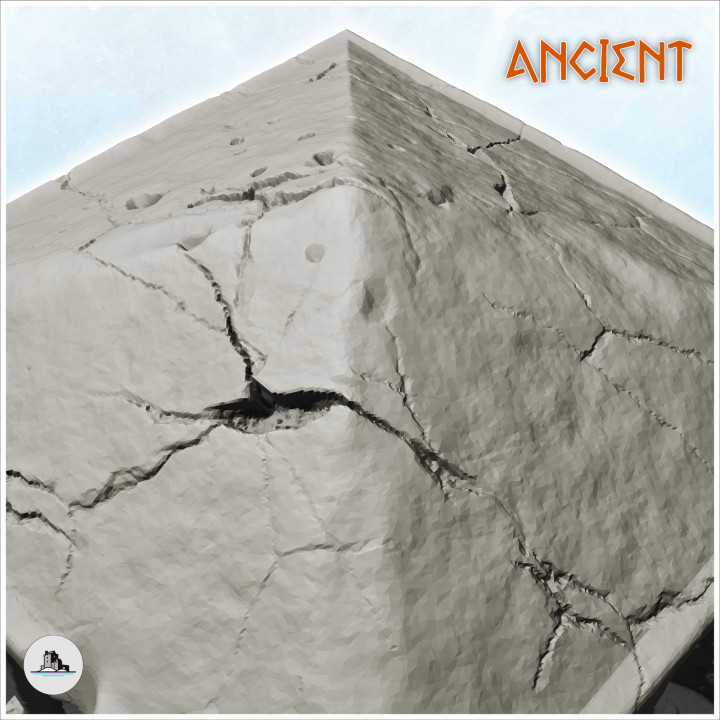 Fountain with four access points in square with lion heads (5) - Ancient Classic Old Archaic Historical 28mm 20mm 15mm