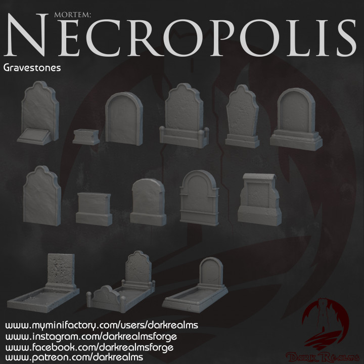 Dark Realms - Necropolis - Gravestones image