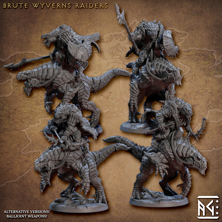 Brute Wyvern Riders (Frostheart Lizardmen) image