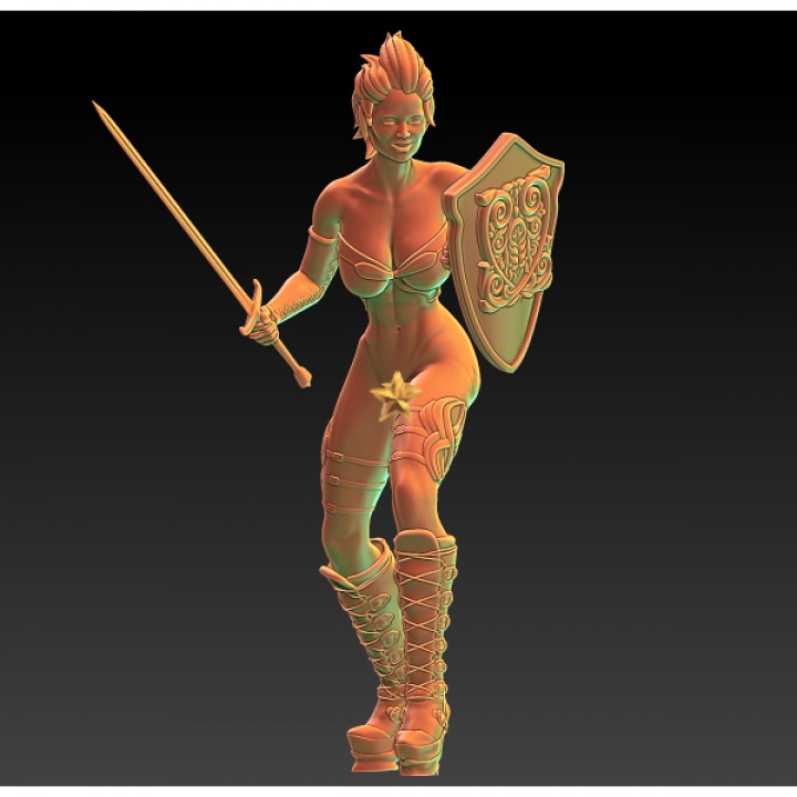 SEXY WARRIORS - EDITH - EROTIC MINIATURE 75 MM SCALE image