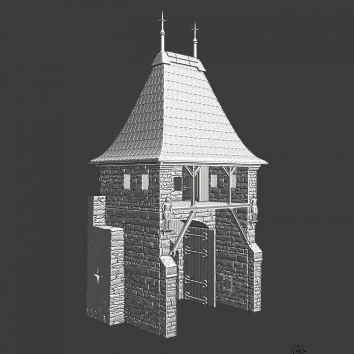 Medieval Town Gate - Modular castle system