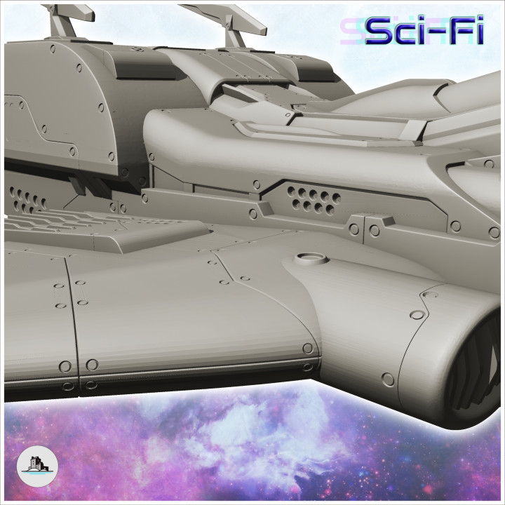 Agelastus spaceship (39) - Future Sci-Fi SF Post apocalyptic Tabletop Scifi