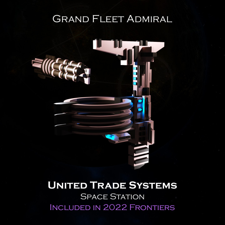 SCI-FI Ships Terrain Pack - United Trade Systems Station - Presupported image