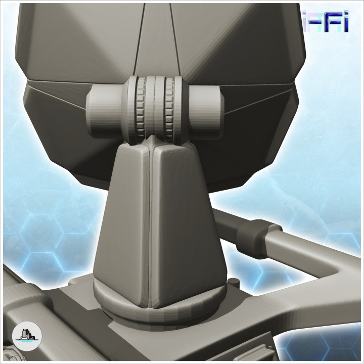 Mobile satellite guidance antenna turret (6) - Future Sci-Fi SF Post apocalyptic Tabletop Scifi