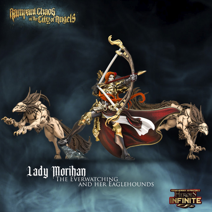 Lady Morihan The Everwatching and her Eaglehounds image
