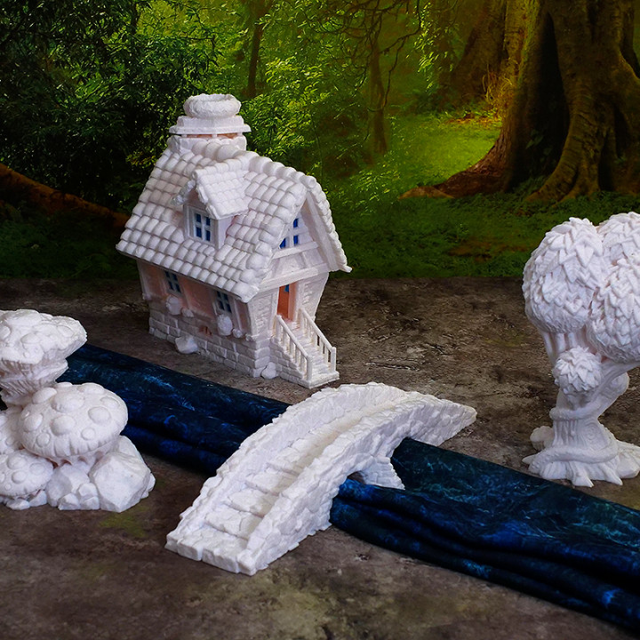 Lighted house (LED candle)