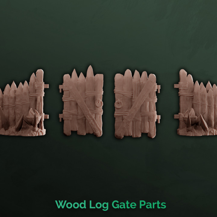 Wood Log Gate