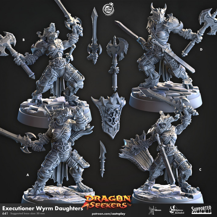 Execturioner Wyrm Daughters (Pre-Supported) image