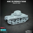 French AMC 35 Tank with pilot - 28mm print image