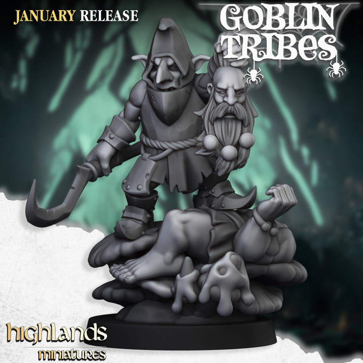Swamp Goblin Boss - Highlands Miniatures image