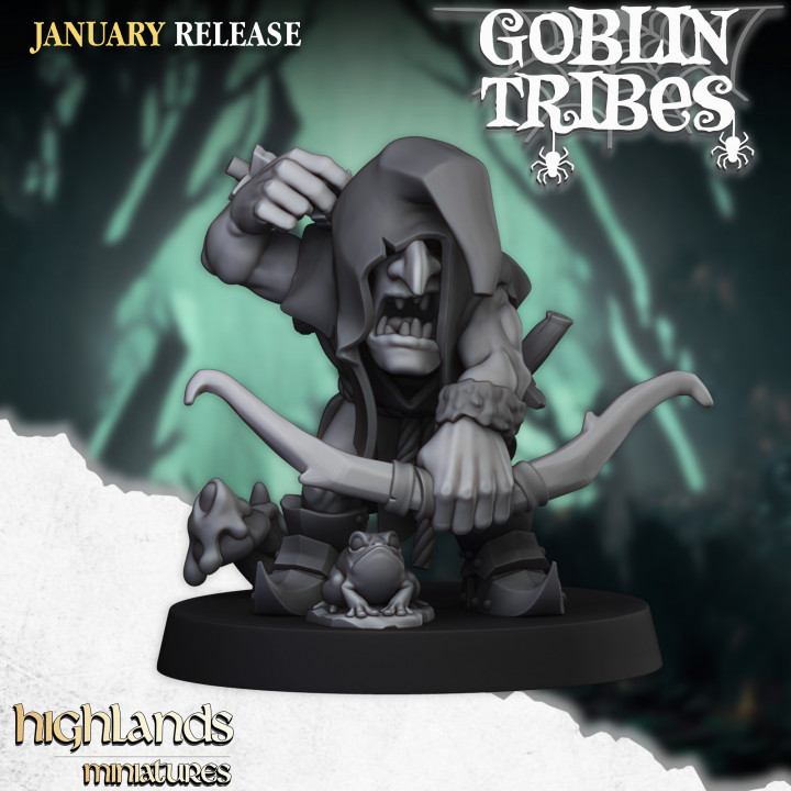 Swamp Goblin with Bows - Highlands Miniatures image