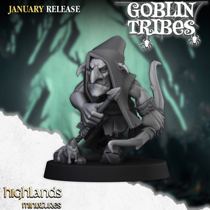 Swamp Goblin with Bows - Highlands Miniatures image
