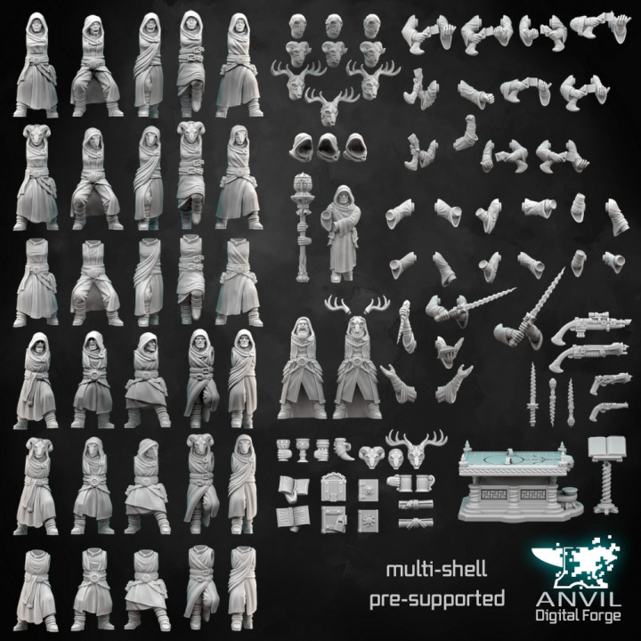 Robed Cultists - Anvil Digital Forge January 2023 image