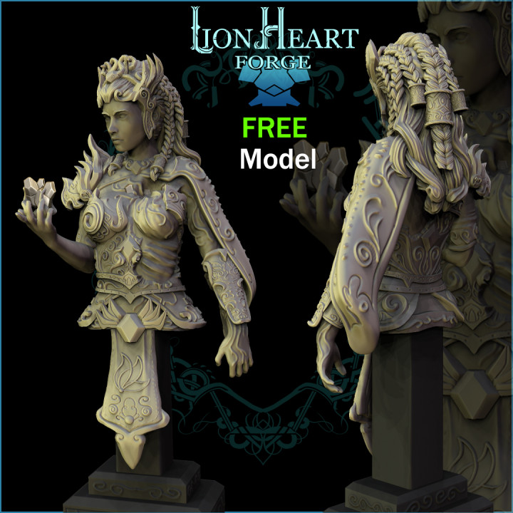 FREE Valkyrie bust- Fully Pre-supported image