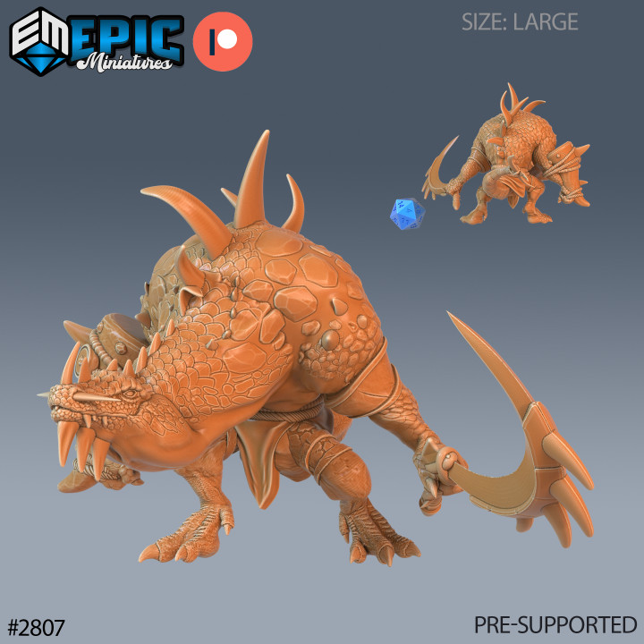 Crocodile Hunchback Set / Alligator Warrior / Croc Tribe / Reptile War Lizard / Draconic Servant / Dragon Army