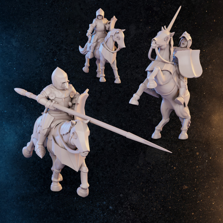 Cavalry + Horses Bundle - Late Medieval image