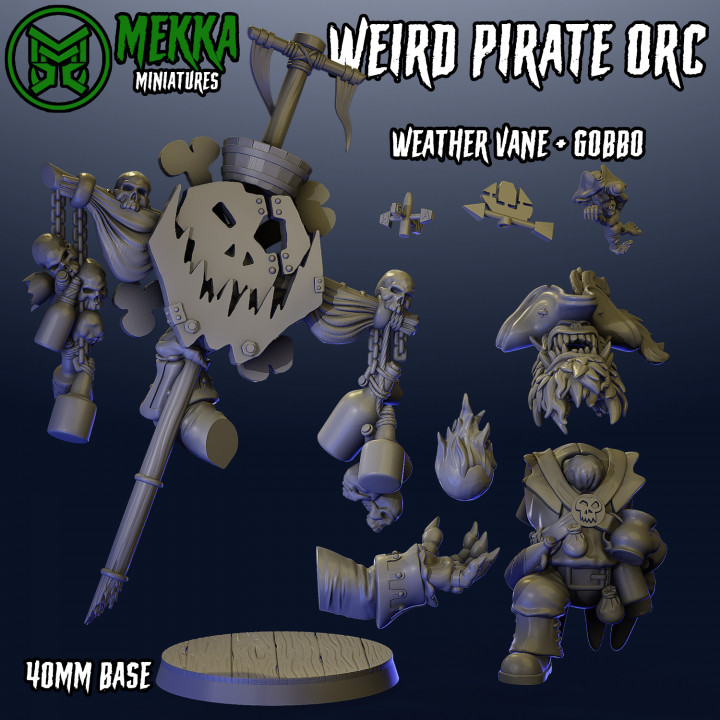 3d Printable Weird Pirate Orc By Mekka Miniatures 3d Printable Weird Pirate Orc By Mekka Miniatures
