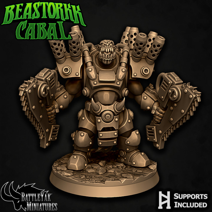 3D Printable Beastorkk Cabal Character Pack by Battle Yak Miniatures