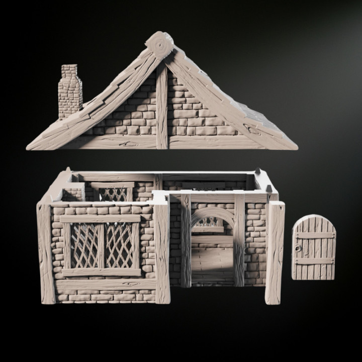 Medieval Fantasy Cottage House 3 image