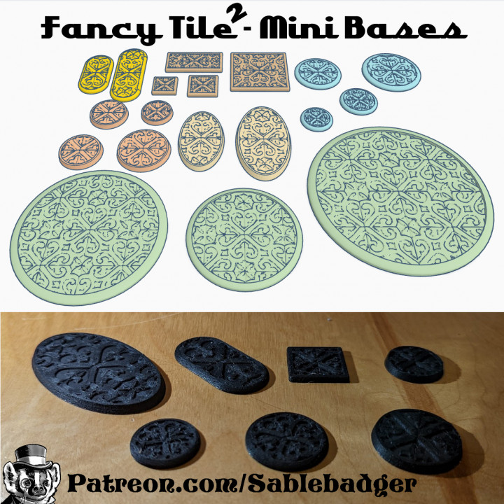 Mini Bases - Fancy Tile Pattern 2 image