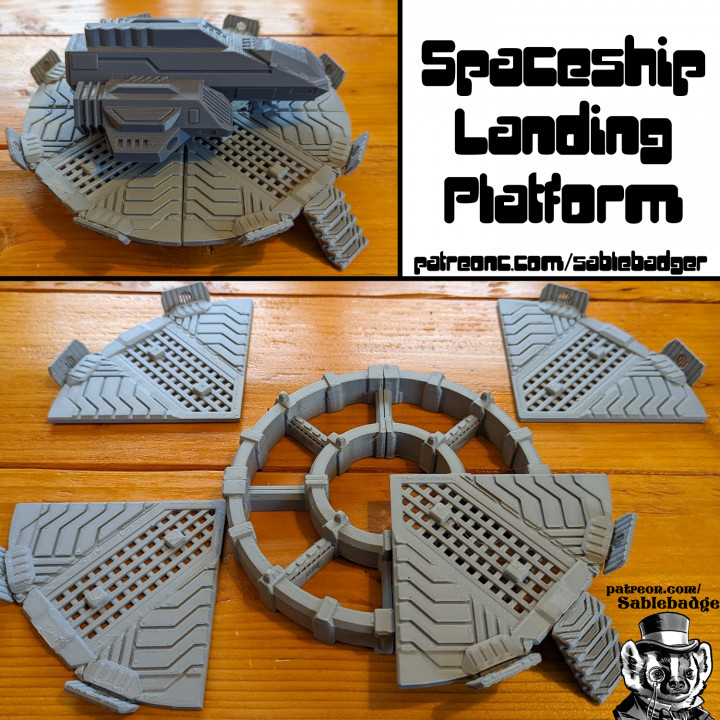 Sci Fi - Space Ship Landing Platform image