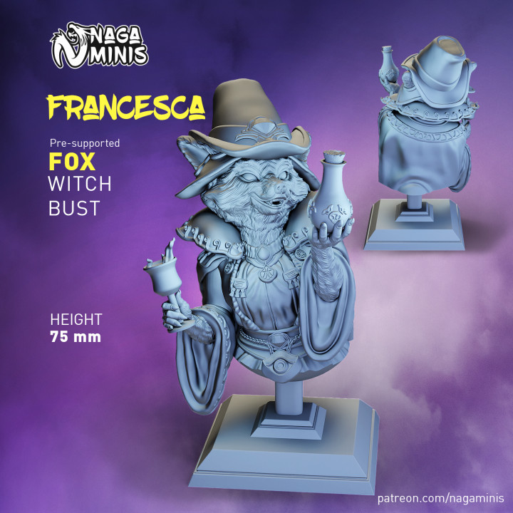 (Pre-supported) Fox Folk Witch (Bust form)