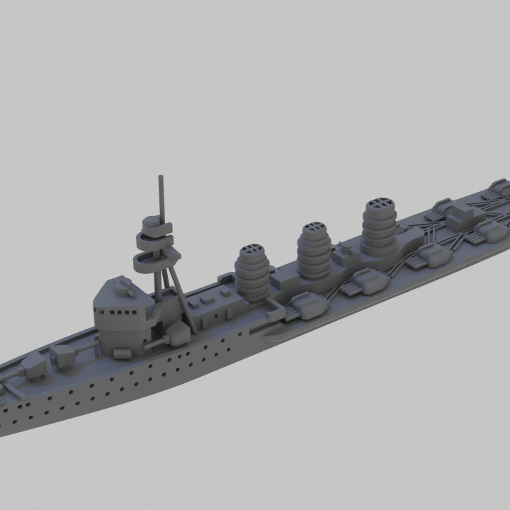 WW2 Japanese Navy Kitakami Torpedo cruiser image