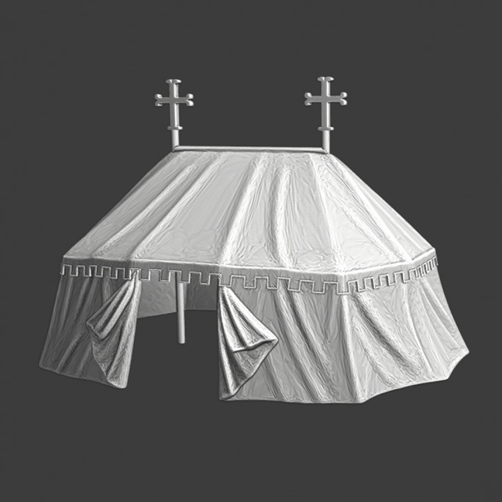 The Bishops Tent - medieval camp accessory image