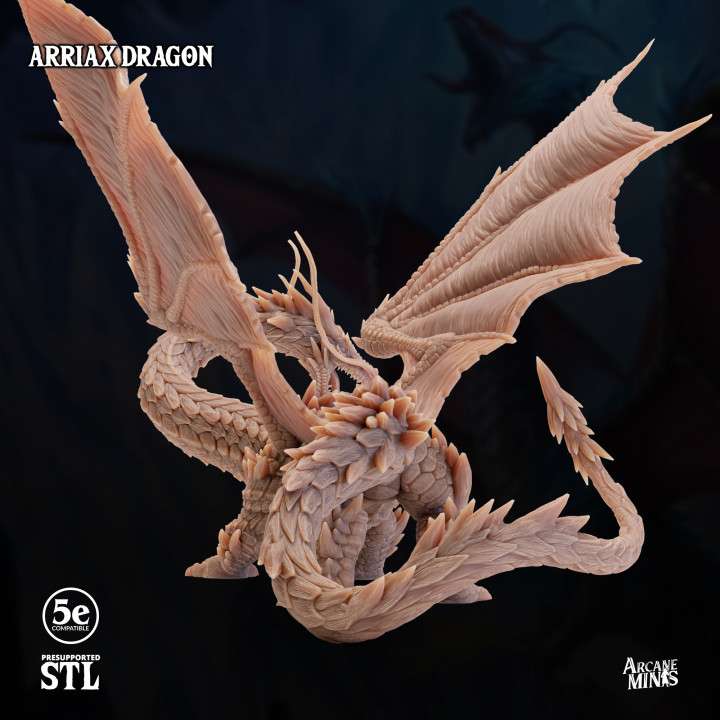 3D Printable Arriax Dragon by Sordane Publishing