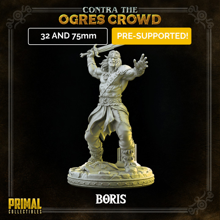 Barbarian - Boris - CONTRA THE OGRES CROWD - MASTERS OF DUNGEONS QUEST image