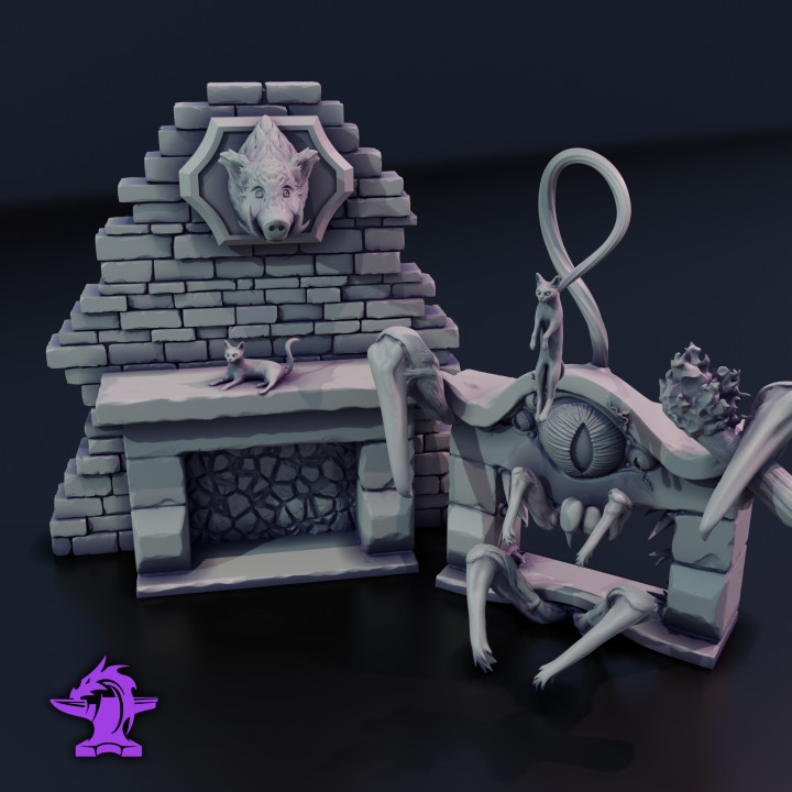 Fireplace Mimic with Cat Lure image
