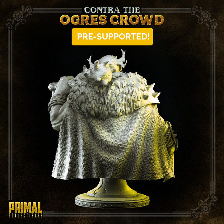 Boss Ogre lord - Gundahar - Bust - CONTRA THE OGRES CROWD - MASTERS OF DUNGEONS QUEST image