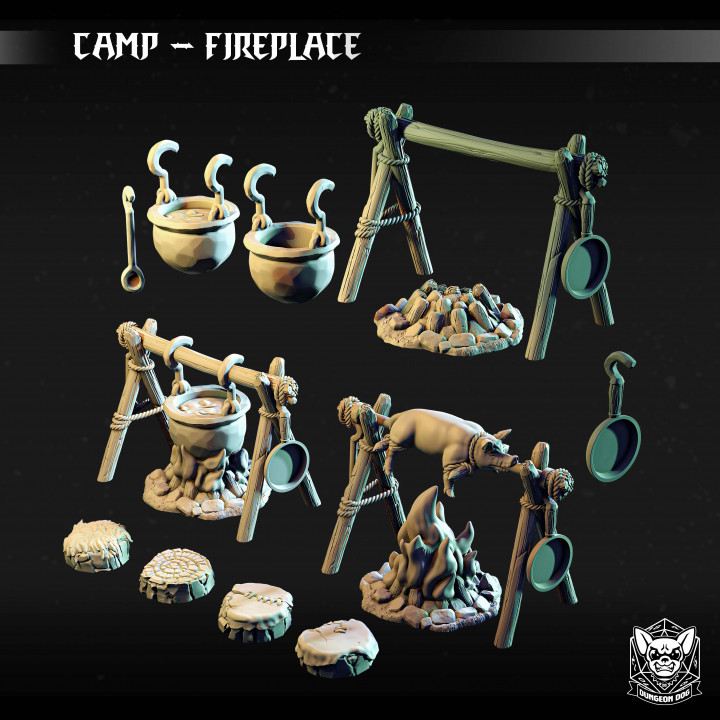 Camp Terrain - Fireplace image