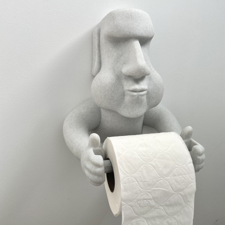 MOAI TOILET ROLL HOLDER EASY PRINT